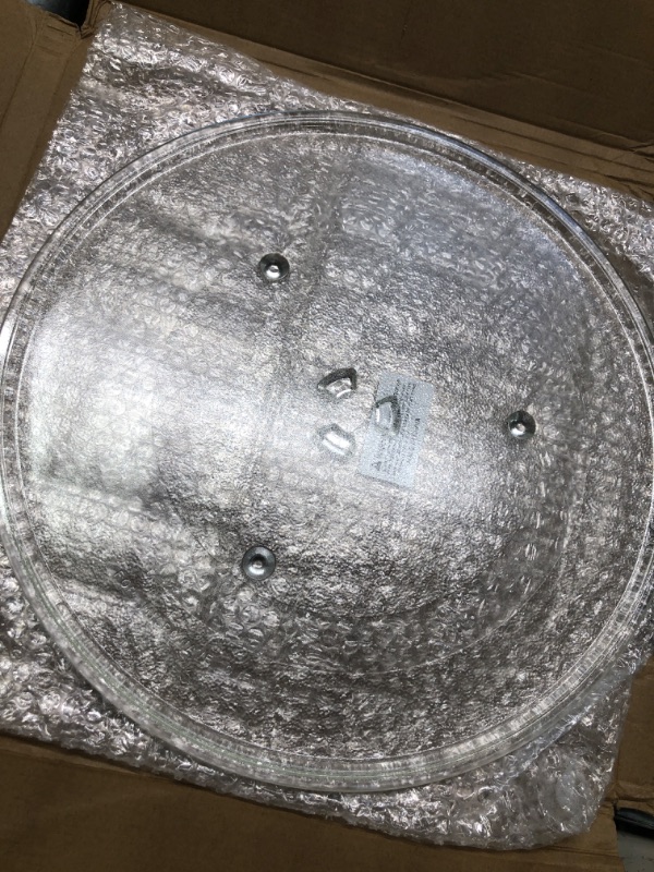 Photo 3 of 14.5" WB49X10063 Microwave Glass Plate Replacement by AMI PARTS for G.E Microwave Glass Turntable Plate Replaces WB39X10038 WB49X10193 14.2IN