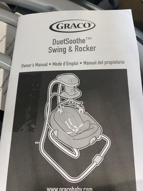 Photo 3 of Graco DuetSoothe Swing and Rocker - Sapphire