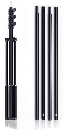 Photo 1 of BEIYANG Photo Video Studio 8.5 x 10 FT, Adjustable Backdrop Stand System Kit with Carry Bag for Wedding Party Stage Decoration 8.5*10FT