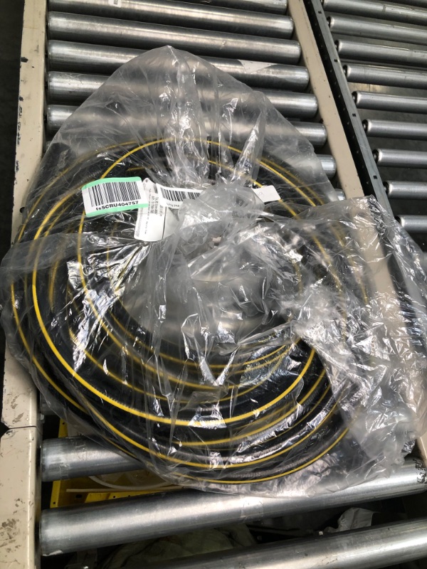 Photo 2 of Solution4Patio Homes Garden Hose Black Kink Free 3/4 in. x 50 ft. Commercial Hose, No Leaking, Heavy Duty, Brass Fittings 12 Year Warranty, No DOP, Environmental-Friendly, G-H165B10-US-NEW
