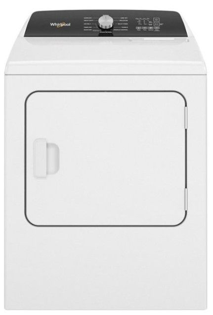 Photo 1 of Whirlpool - 7.0 Cu. Ft. Electric Dryer with Steam and Moisture Sensing - White