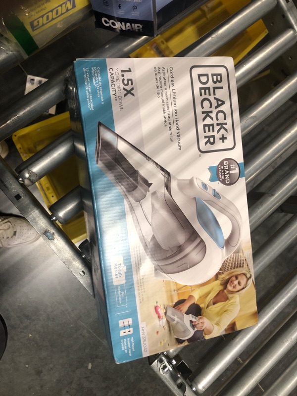 Photo 2 of BLACK+DECKER dustbuster QuickClean Cordless Handheld Vacuum, White (HNVC215B10)
