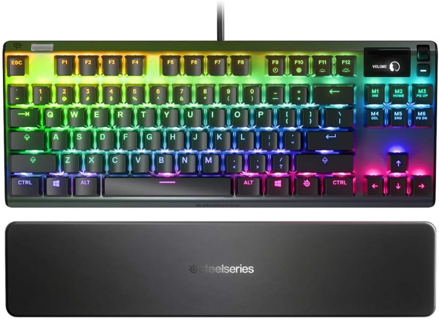Photo 1 of SteelSeries Apex Pro TKL Mechanical Switches Gaming Keyboard with OLED Smart Display (Renewed)