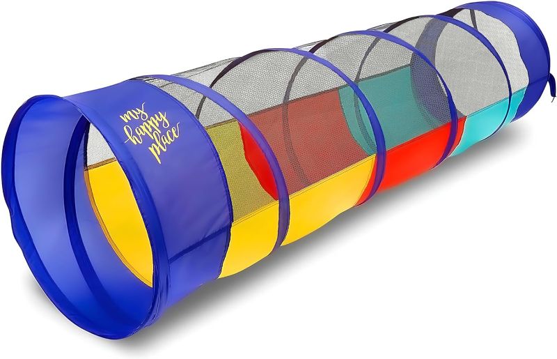 Photo 1 of Kiddey Play Tunnel for Kids | Crawl Tunnels with See Through Sides | Outdoor & Indoor Multicolored Tent for Dogs, Toddlers, and Babies | Pop Up Baby Crawling Backyard Tunnel | Balls NOT Included
