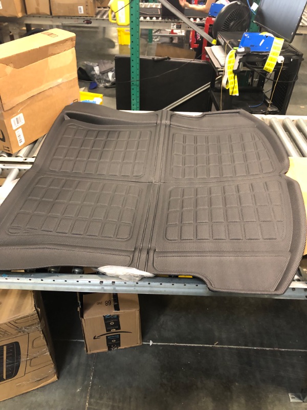 Photo 4 of TAPTES Rear Trunk Mats Cargo Mat for Model Y Accessories 2023 2022 2021 2020,All-Protection Waterproof Trunk Cargo Liner Floor Mats-Fit for 5 Seater