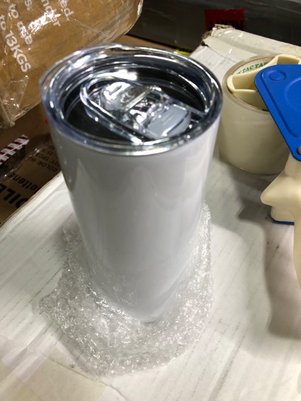 Photo 1 of Buwaters 15 oz Sublimation Tumbler Blank Skinny Straight Stainless Steel 15oz (1, 15oz) 1 15oz