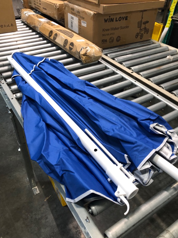 Photo 1 of Beach Umbrella - 6.56FT Arc Length, 5.9FT Diameter Beach Umbrellas with Air Vents, Heavy Duty Wind Resistant Portable Royalblue