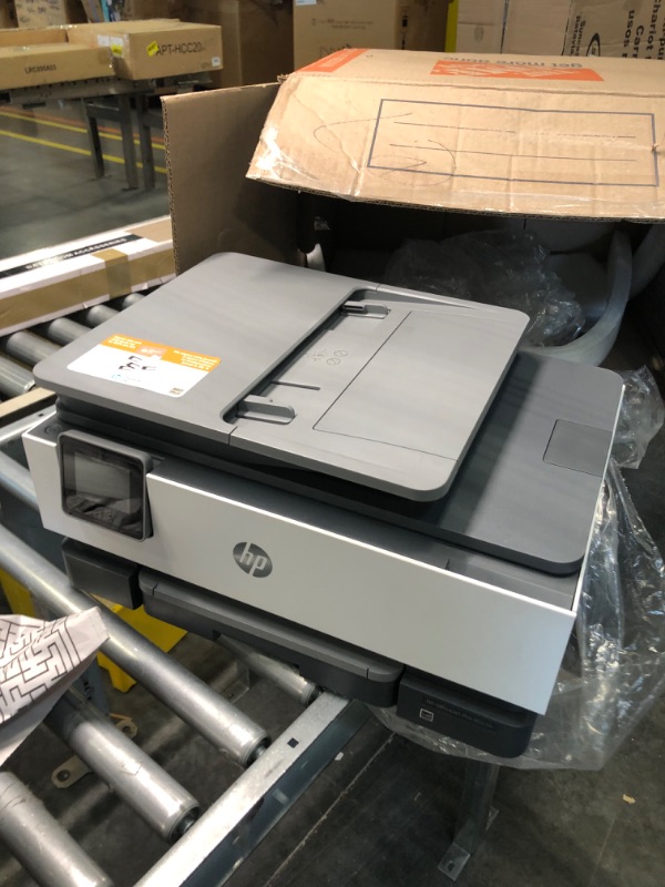 Photo 1 of HP OfficeJet 8015e Wireless Color All-in-One Printer with 6 Months Free Ink with HP+(228F5A), White