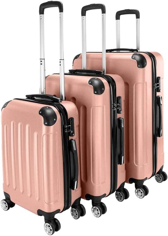 Photo 1 of 3 Luggage Sets Fashionable Suitcase Large Capacity Lugg