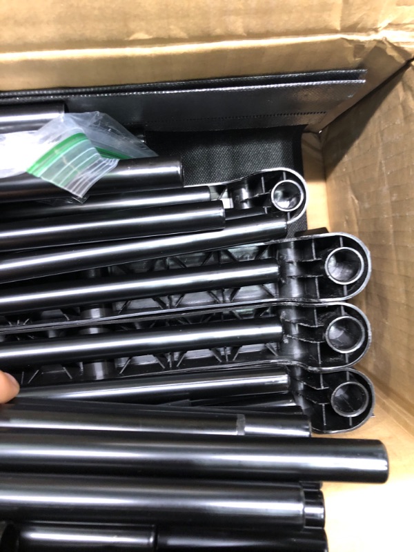 Photo 1 of SONGMICS 59.5-Inch Clothes Rack, Clothing Rack for Hanging Clothes, Large Portable Closet, Wardrobe with 4 Hanging Rods, Freestanding Closet Organizer, Black URYG036B02