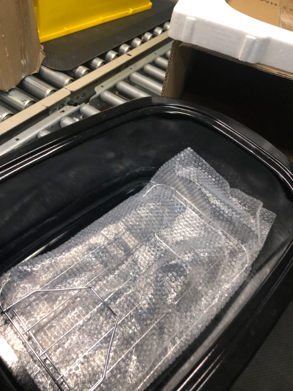 Photo 1 of 24 Quart Electric Roaster Oven, Turkey Roaster with Viewing Lid, Large Stainless Steel Roaster Oven Silver