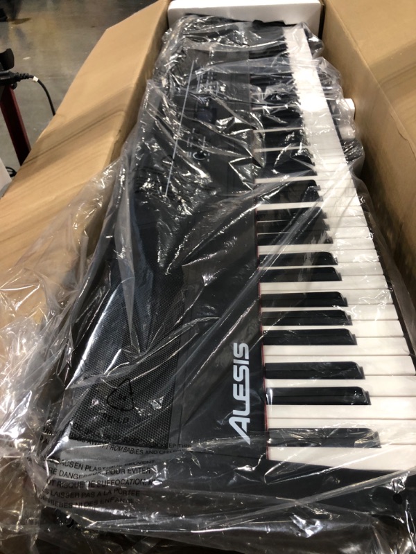 Photo 3 of Alesis Recital – 88 Key Digital Piano Keyboard with Semi Weighted Keys, 2x20W Speakers, 5 Voices, Split, Layer and Lesson Mode, FX and Piano Lessons
