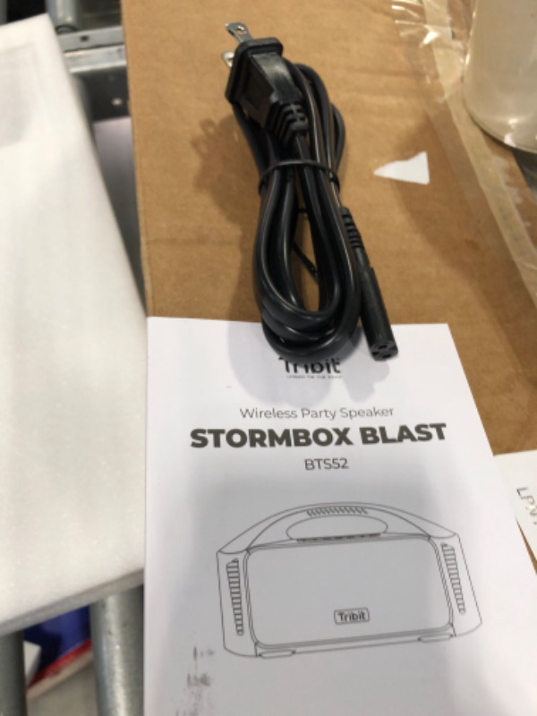 Photo 4 of Tribit StormBox Blast Portable Speaker: 90W Loud Stereo Sound with XBass, IPX7 Waterproof Bluetooth Speaker with LED Light, PowerBank, Bluetooth 5.3&TWS, Custom EQ, 30H Playtime, Outdoor/Camping/Party