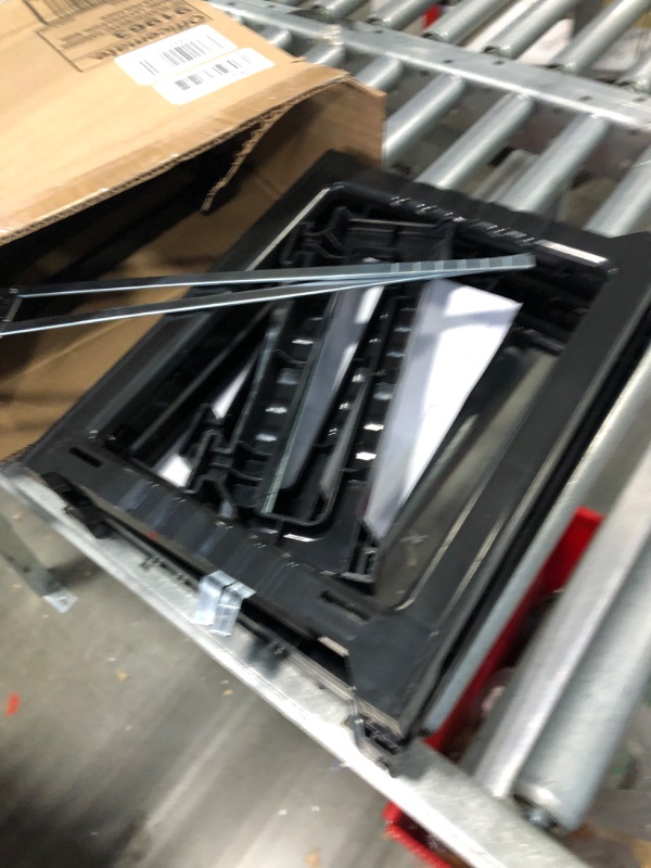 Photo 2 of Officemate Plastic Hanging File Frames, Letter and Legal Size, Rails 24 to 27, 2 Sets (91963), Black