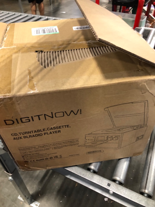 Photo 1 of DIGITNOW Bluetooth Record Player Turntable with Stereo Speaker, LP Vinyl to MP3 Converter with CD, Cassette, Radio, Aux in and USB/SD Encoding, Remote Control, Audio Music Player Built in Amplifier