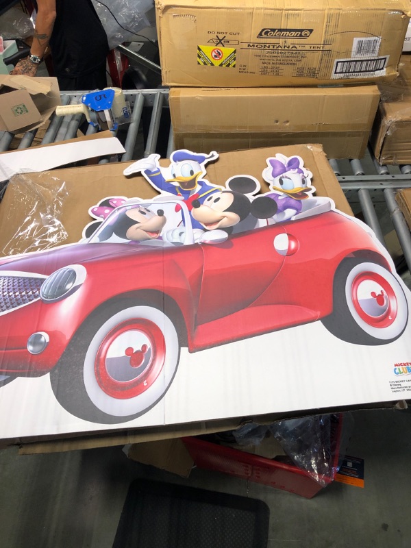 Photo 2 of Cardboard People Mickey Mouse Car Ride Life Size Cardboard Cutout Standup - Disney's Mickey Mouse Clubhouse