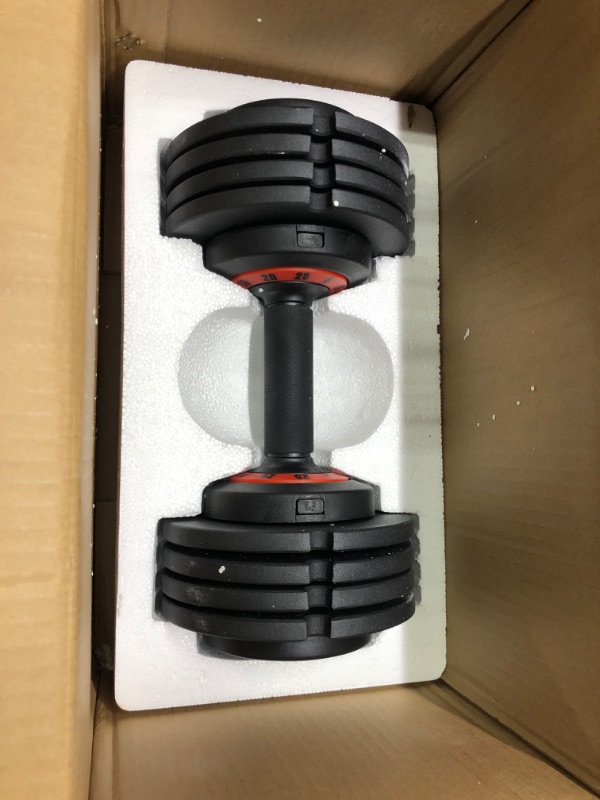 Photo 3 of 
HYPATA 25/55 lbs Adjustable Dumbbell Set, Adjust Dumbbell Weight for Exercises Dumbbells for Men and Women in Home