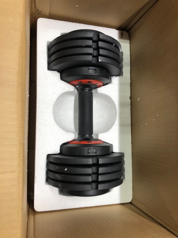 Photo 3 of 
HYPATA 25/55 lbs Pair Adjustable Dumbbell Set, Adjust Dumbbell Weight for Exercises Pair Dumbbells for Men and Women in Home