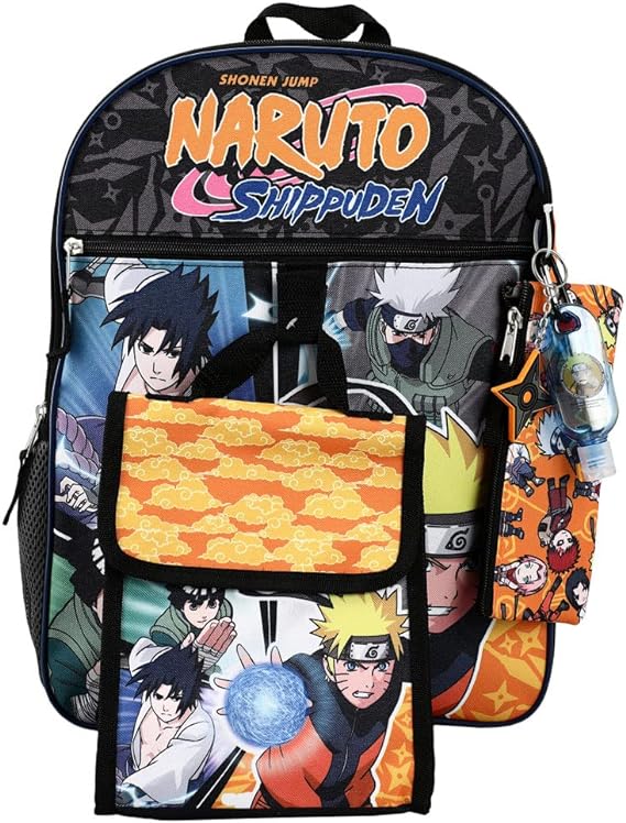 Photo 1 of Bioworld Naruto Shippuden 5-Piece Backpack Set