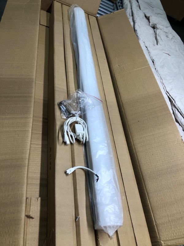 Photo 1 of Barrina 4FT LED Shop Light, 45W 4800lm Daylight White 5000K, Frosted Cover, Corded Electric with ON/Off Switch Linear Flush Mount Ceiling LED Linkable Lights for Garage, Workshop, Basement, 6 Packs