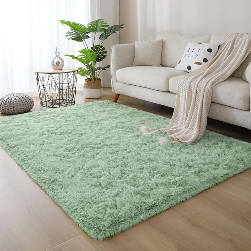 Photo 1 of 
DweIke Fluffy Shaggy Area Rug, Green Plush Rugs for Living Room Bedroom, Soft Carpets for Kids Girls Boys Room, Extra Large Fuzzy Rug, Upgrade Non-Slip Rugs...
Size:6 ft x 9 ft