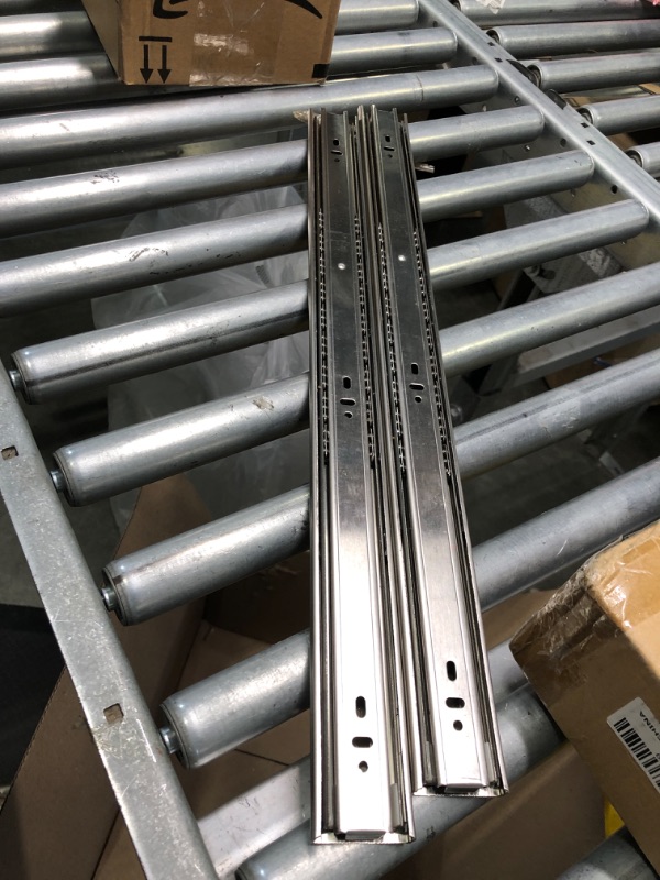 Photo 1 of 22" Face Frame or Frameless Ball Bearing Full Extension Drawer Slides 6-Pairs (12 Pieces),Load Rating 100 lbs