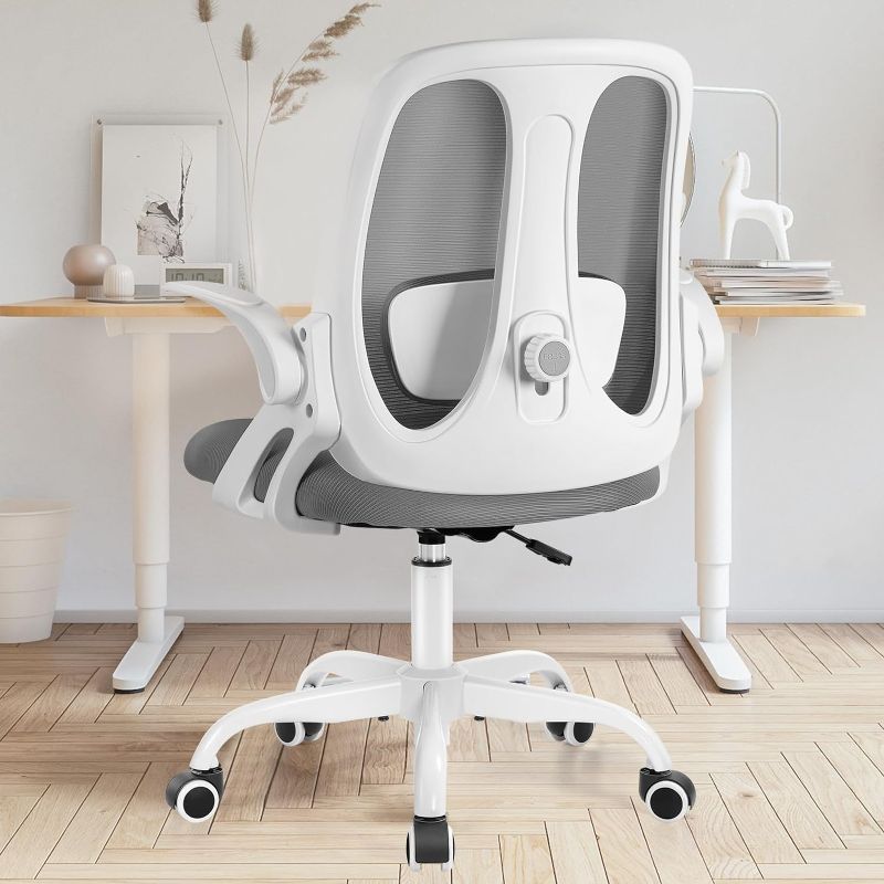 Photo 1 of Razzor Office Chair, Ergonomic Computer Desk Chair with 2D Lumbar Support and Flip-up Arms, Swivel Breathable Mesh Task Chair with Adjustable Height for Home Office