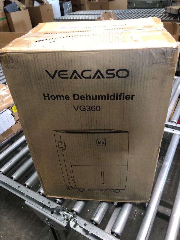 Photo 2 of 70 Pints Dehumidifiers for Home, VEAGASO 5,000 Sq.Ft Dehumidifier for Basement with Drain Hose, Large Room, Bathroom, Closet, Intelligent Humidity Control, 2023 Most Efficient, White 5000Sq.ft