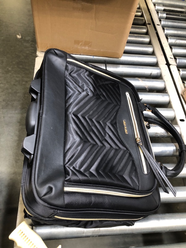Photo 1 of LIGHT FLIGHT Rolling Laptop Bag 17.3 inch Rolling Briefcase for Women Computer Bag with Wheels Rolling Laptop Case Water-resistant Overnight Roller Bag for Carry on Travel Work Business, Black Black 17.3 Inch