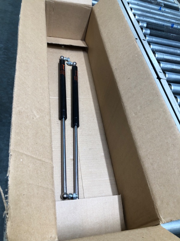 Photo 1 of PAMAGOO 20 inch Gas Strut 200 lbs 890 N Per Prop, Gas Shock with L-Type Mounts for Heavy Duty Bed Box Lid Window Basement Floor Door(Qty 2 fit 185-215 lbs Weights) 200 lbs 20 in