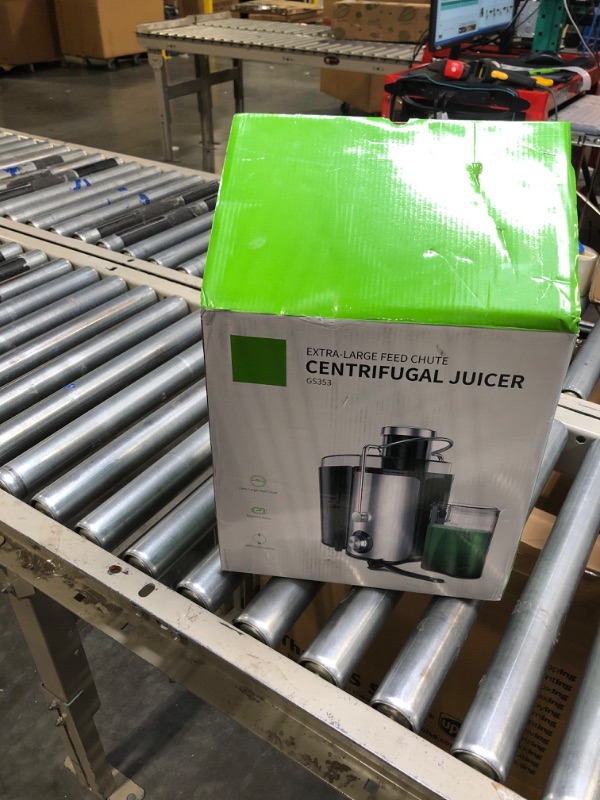 Photo 2 of GDOR Juicer Machines with 1000W Motor, Extra Wide 3” Feed Chute Juicer, Juice Extractor for Whole Fruits and Vegetables, Easy to Clean Juice Maker, Centrifugal Juicer, BPA-Free, Anti-Drip, Silver