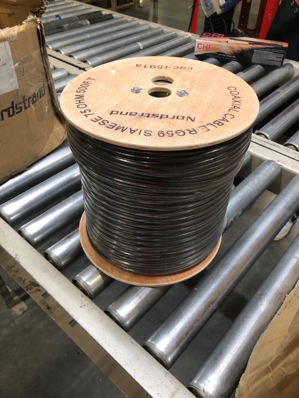 Photo 1 of RG59 Siamese Coaxial Cable 500ft - CCTV Wire for Security Camera - Combo Video & Power Cable - 20AWG