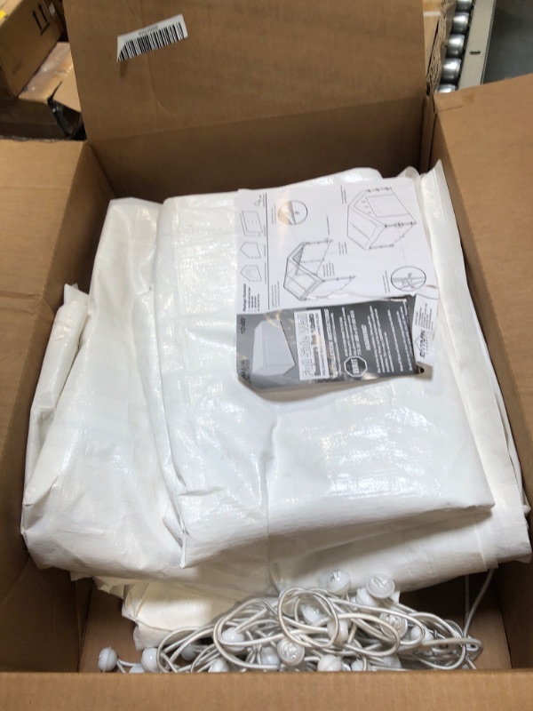 Photo 1 of Caravan Canopy 12000211010 Side Wall Kit for Domain Carport, White (Top and Frame Not Included)
