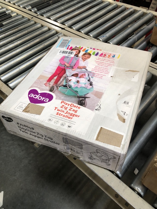 Photo 1 of Adora Zig Zag Twin Jogger Stroller for Baby Doll