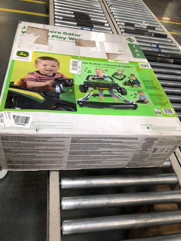 Photo 1 of Bright Starts John Deere Gator Ways to Play 4-in-1 Baby Activity Push Walker, Green, Age 6 Months+