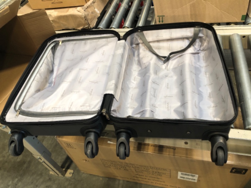 Photo 4 of Wrangler Hardside Carry-On Spinner Luggage, Charcoal Grey, 20-Inch Carry-On 20-Inch Charcoal Grey