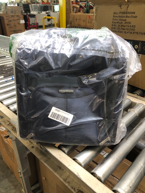Photo 3 of Amazon Basics Underseat Carry-On Rolling Travel Luggage Bag, 14 Inches, Navy Blue Luggage Bag