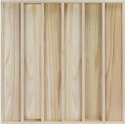 Photo 1 of BXI Wood Sound Diffuser - 24 X 24 X 2.8 Inches Thick Acoustic Diffusion Panels Add Listening Room Musical Liveliness, Quadratic Residue Diffusor for Wall and Ceiling Acoustical Treatment (1D)
