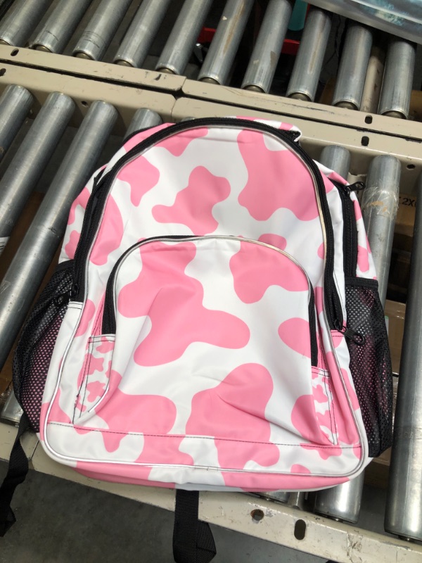 Photo 3 of OREZI Fashion Backpack for Women Girl,Pink Cow Print Camo Camoflage Schoolbag Backpack Bookbags Travel Bag Casual Daypack Rucksack for Student Teenagers kid's Color: Multi 3