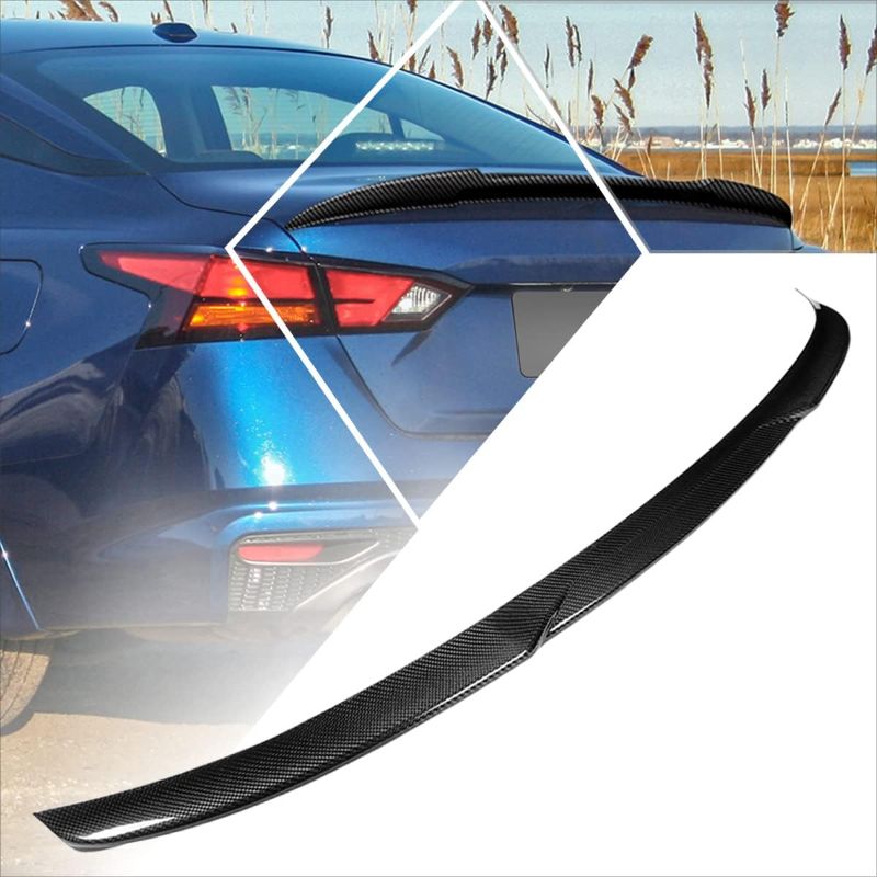 Photo 1 of Real Carbon Fiber WP-Style Rear Trunk Lid Spoiler Wing Compatible with Nissan Altima 2019-2023
