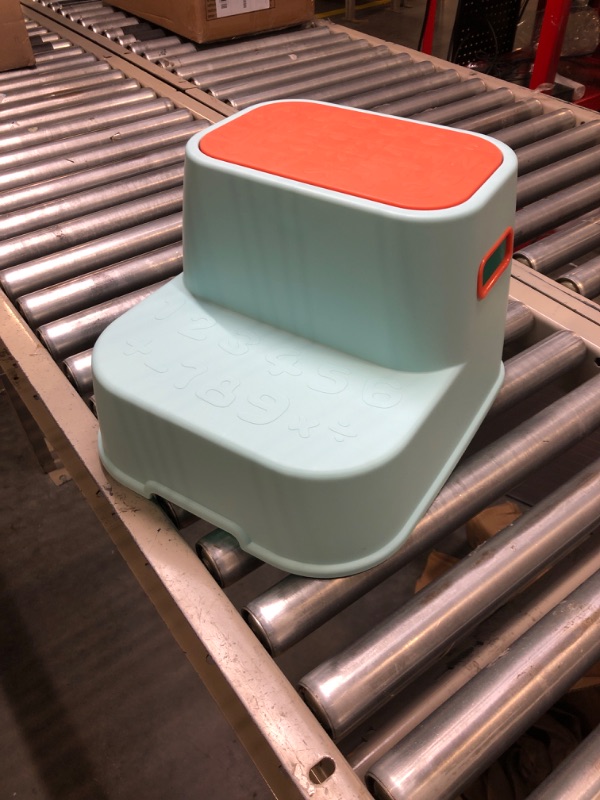 Photo 1 of 2 Step Stool for Kids -Toddler Two Step Stool for Potty Training, Bathroom, Kitchen, Anti-Slip Sturdy Safety Bottom HeightWidth (Green)