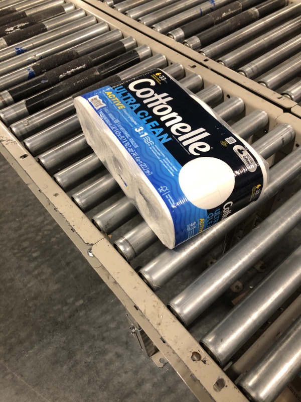 Photo 2 of Cottonelle Ultra Clean Toilet Paper with Active CleaningRipples Texture, Strong Bath Tissue, 6 Family Mega Rolls (6 Family Mega Rolls = 33 Regular Rolls), 388 Sheets per Roll