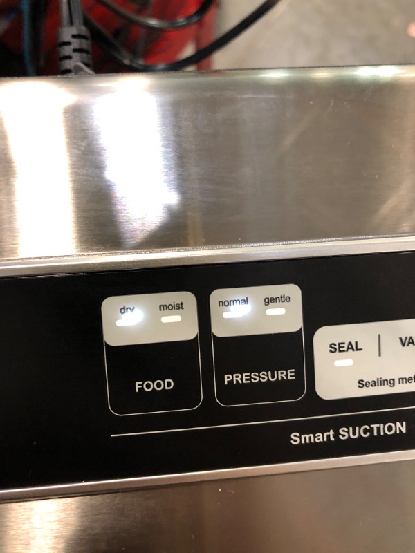 Photo 1 of Mesliese Vacuum Sealer Machine Powerful 90Kpa Precision 6-in-1 Compact Vacuum Food Preservation System Built-in Cutter, Include 2 Bag Rolls & 5 Pre-cut Bags, Widened 12mm Sealing Strip, Dry&Moist Modes Smart Suction, ETL Listed (Silver)
