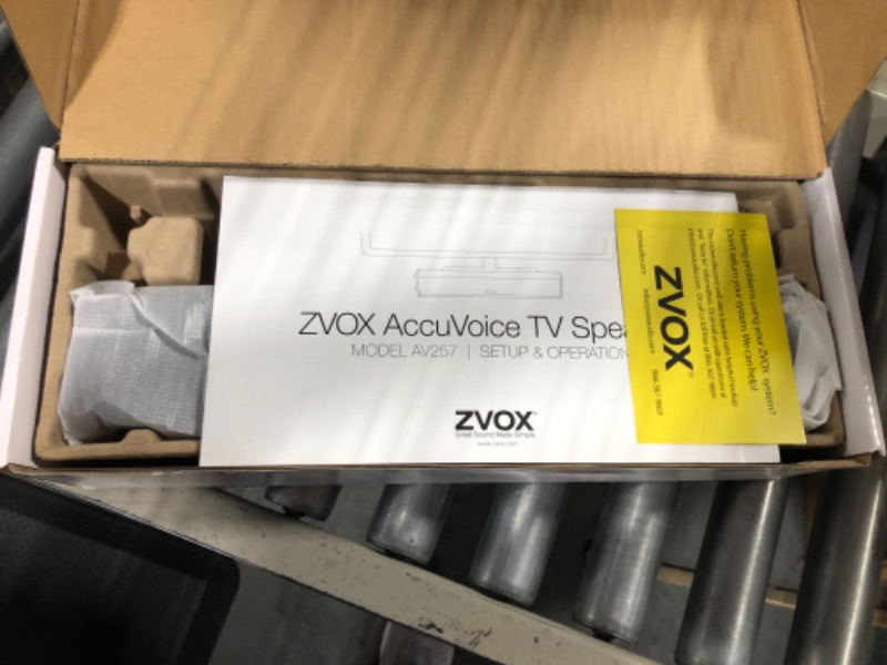 Photo 6 of ZVOX AV257 TV Soundbar with AccuVoice 12 Levels of Sound Boost, Dialogue Clarifying Sound Bar with Patented Hearing Technology, Wall Mountable Home Speaker with Alphanumeric Display, TV Sound System