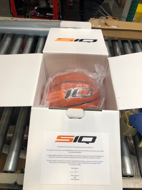 Photo 5 of SiQ Smart Basketball & App - Shoot Better Now - Interactive AI Outdoor/Indoor Shot Training Equipment - Practice Aid for NBA-Level Shooting for Basketball Players - Pro Leather Ball Youth/Women’s Size 6 Subscription Indoor