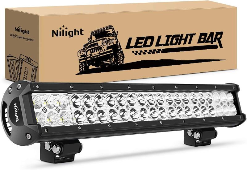 Photo 1 of Nilight - 60005C-A 20Inch 126W Spot Flood Combo Led Light Bar Off Road Lights Boat Lighting Fog Light Driving Lights LED Work Light for Trucks, 2 Years Warranty
