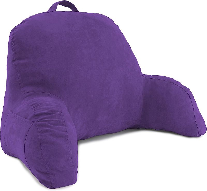 Photo 1 of 
Deluxe Comfort Microsuede Bed Reading & Bed Rest Pillows, One Size, Light Purple