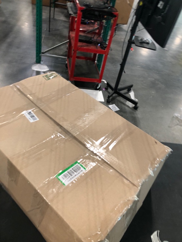 Photo 1 of Mobile TV Stand on Wheels for 32-75 Inch Flat/Curved Panel Screens TVs - Height Adjustable Floor Trolley Stand Holds up to 99lbs - Tilt Rolling TV Cart with Shelf Max VESA 600x400mm- PSTVMC03