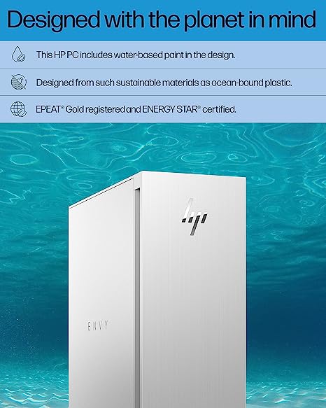 Photo 1 of HP Envy Desktop Bundle PC, NVIDIA GeForce RTX 3070 Graphics,12th Generation Intel Core i9 Processor & Airthings 2930 Wave Plus - Radon & Air Quality Monitor