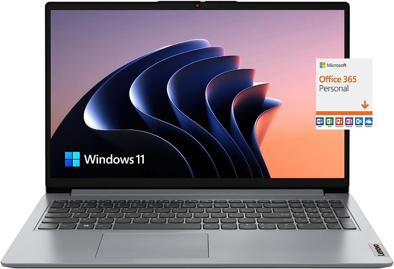 Photo 1 of Lenovo IdeaPad, 20GB RAM, 1TB SSD, AMD Dual-core Processor, 15.6 Inch HD Anti-Glare Display, Long Battery Life Up to 9.5Hr, HDMI, SD Card Reader, Windows 11, 1 Year Microsoft 365